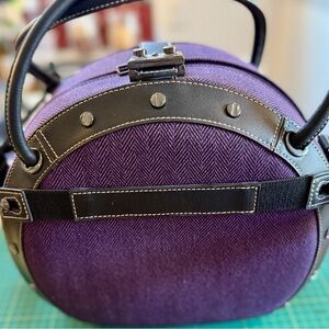 Samsonite Black Label round carry on Purple and Black Handbag​